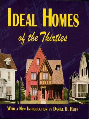 cover image of Ideal Homes of the Thirties